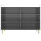 vidaXL Ραφιέρα Γυαλιστερή Γκρι 103,5 x 35 x 70 εκ. από Μοριοσανίδα