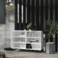 vidaXL Ραφιέρα Λευκή 103,5 x 35 x 70 εκ. από Μοριοσανίδα