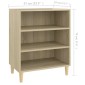 vidaXL Ραφιέρα Sonoma Δρυς 57 x 35 x 70 εκ. από Μοριοσανίδα