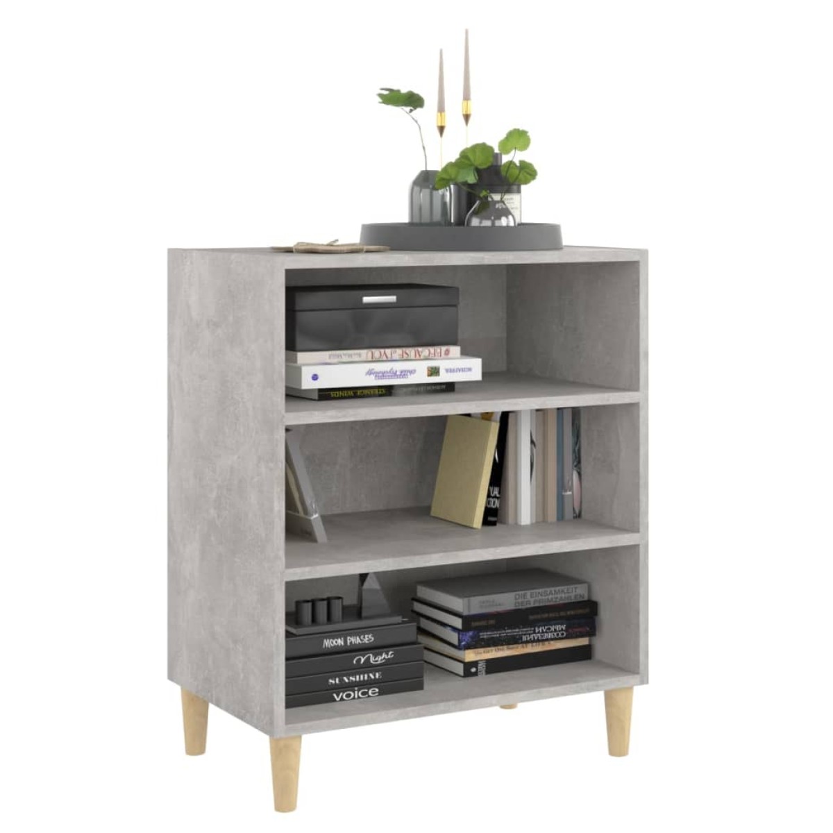 vidaXL Ραφιέρα Γκρι Σκυροδέματος 57 x 35 x 70 εκ. από Μοριοσανίδα