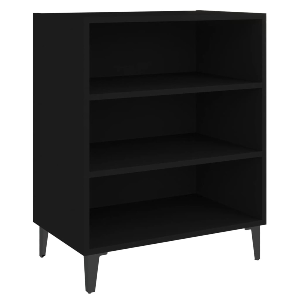 vidaXL Ραφιέρα Μαύρη 57 x 35 x 70 εκ. από Μοριοσανίδα