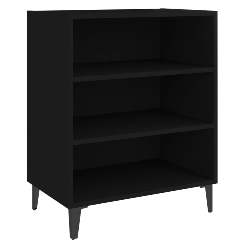 vidaXL Ραφιέρα Μαύρη 57 x 35 x 70 εκ. από Μοριοσανίδα