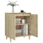 vidaXL Μπουφές Sonoma Δρυς 60x35x70εκ. από Μοριοσανίδα με Ξύλινα Πόδια