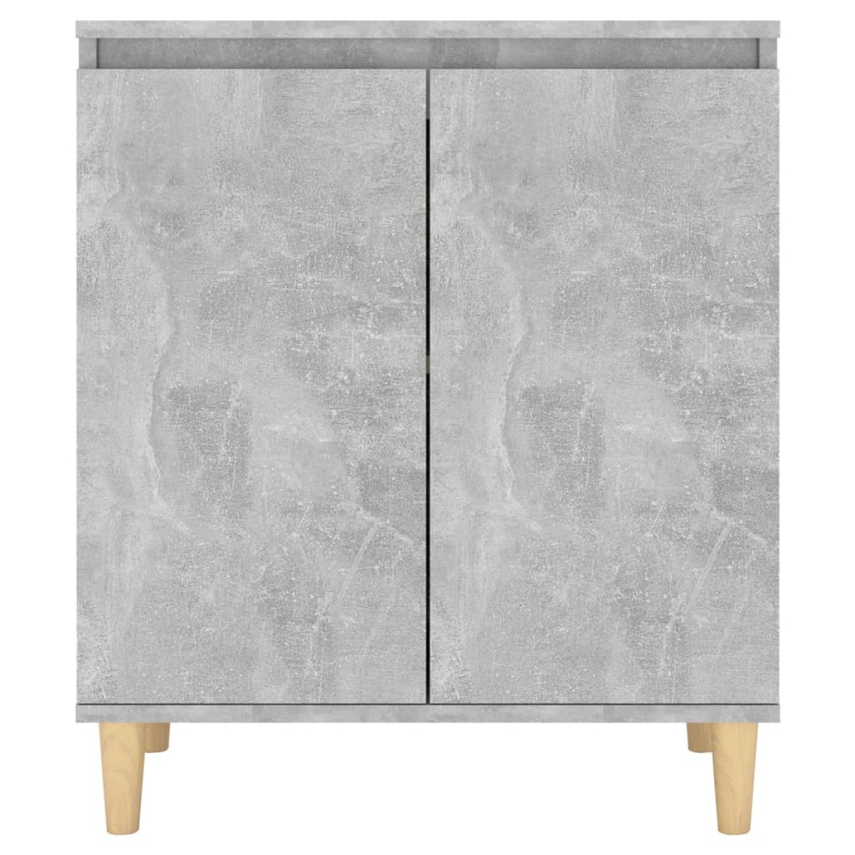 vidaXL Ντουλάπι Γκρι Σκυρ. 60x35x70 εκ. Μασίφ Ξύλινα Πόδια Μοριοσανίδα