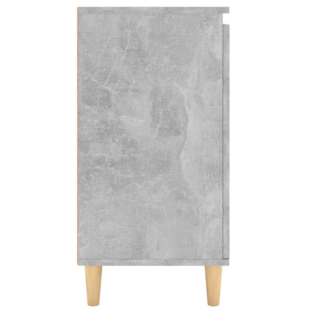 vidaXL Ντουλάπι Γκρι Σκυρ. 60x35x70 εκ. Μασίφ Ξύλινα Πόδια Μοριοσανίδα