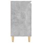 vidaXL Ντουλάπι Γκρι Σκυρ. 60x35x70 εκ. Μασίφ Ξύλινα Πόδια Μοριοσανίδα