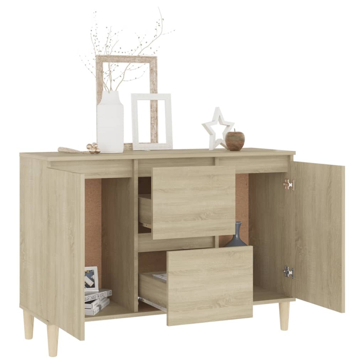 vidaXL Ραφιέρα Sonoma Δρυς 103,5 x 35 x 70 εκ. από Μοριοσανίδα