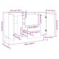 vidaXL Ραφιέρα Sonoma Δρυς 103,5 x 35 x 70 εκ. από Μοριοσανίδα