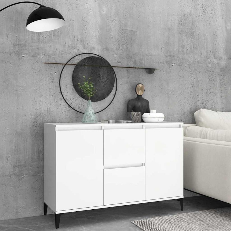 vidaXL Μπουφές Λευκός 102 x 35 x 70 εκ. από Επεξεργασμένο Ξύλο