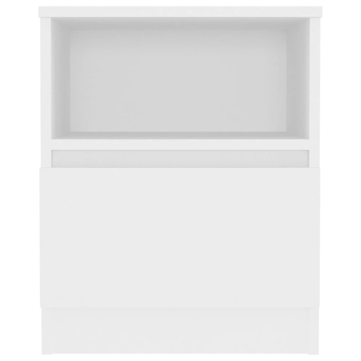 vidaXL Κομοδίνο Λευκό 40 x 40 x 50 εκ. από Μοριοσανίδα
