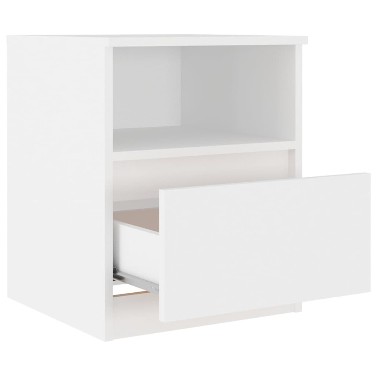 vidaXL Κομοδίνα 2 τεμ. Λευκά 40 x 40 x 50 εκ. από Μοριοσανίδα