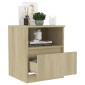 vidaXL Κομοδίνο Sonoma Δρυς 40 x 40 x 50 εκ. από Μοριοσανίδα