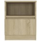 vidaXL Κομοδίνα 2 τεμ. Sonoma Δρυς 40 x 40 x 50 εκ. από Μοριοσανίδα