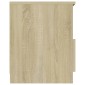 vidaXL Κομοδίνα 2 τεμ. Sonoma Δρυς 40 x 40 x 50 εκ. από Μοριοσανίδα