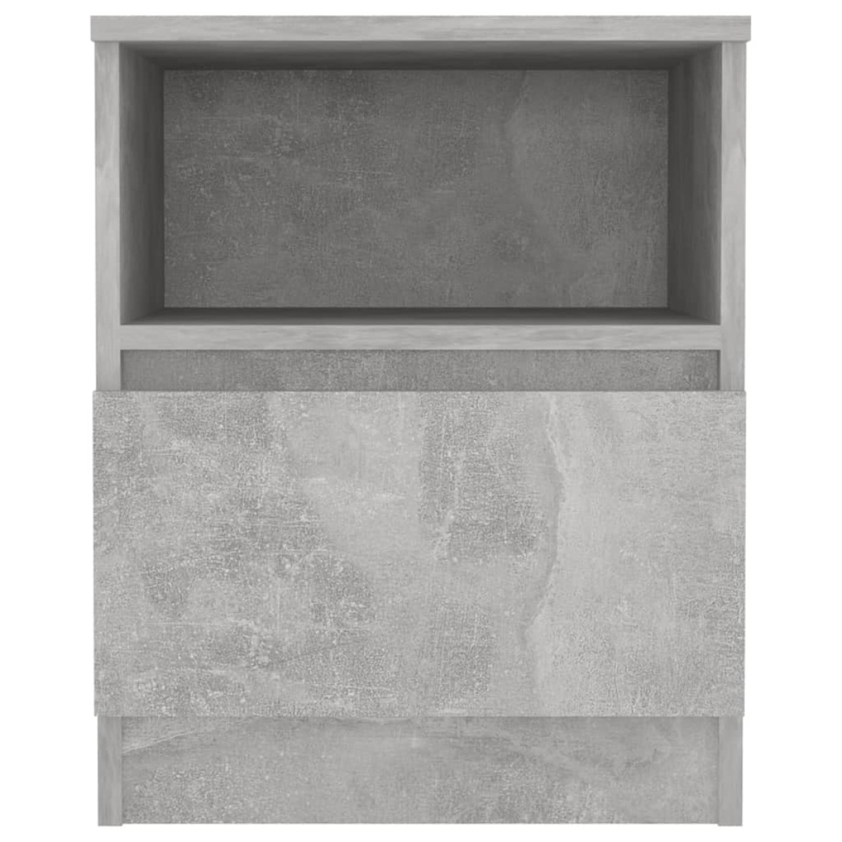vidaXL Κομοδίνο Γκρι Σκυροδέματος 40 x 40 x 50 εκ. από Μοριοσανίδα