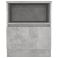 vidaXL Κομοδίνα 2 Τεμαχίων Γκρι 40 x 40 x 50 εκ. από Μοριοσανίδα
