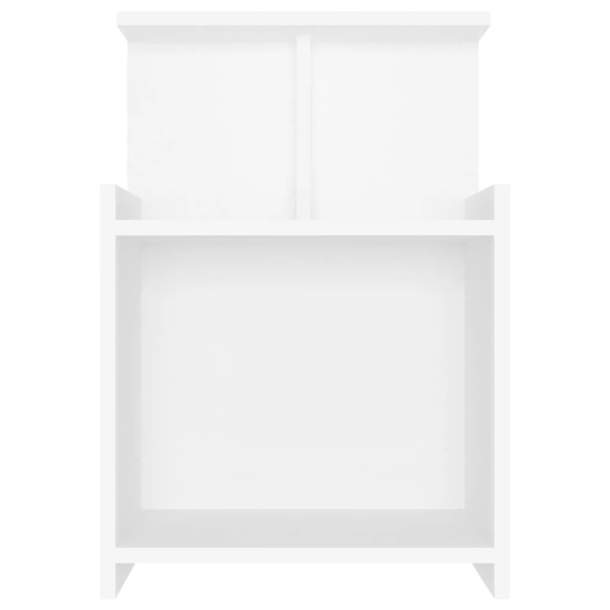 vidaXL Κομοδίνο Λευκό 40 x 35 x 60 εκ. από Μοριοσανίδα