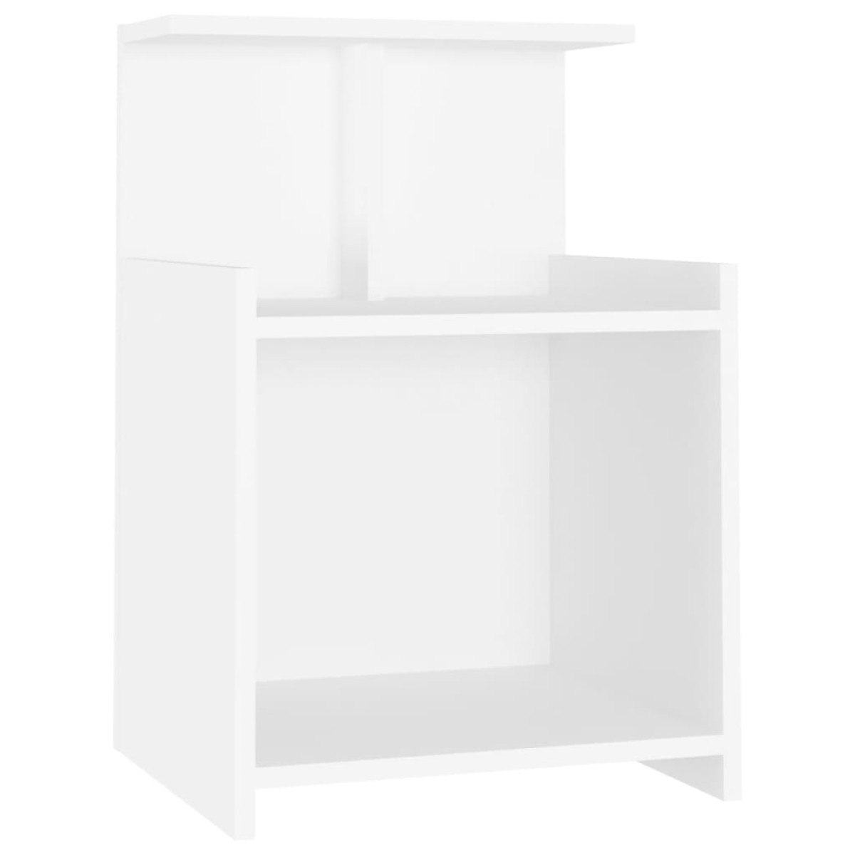vidaXL Κομοδίνα 2 Τεμαχίων Λευκά 40 x 35 x 60 εκ. από Μοριοσανίδα