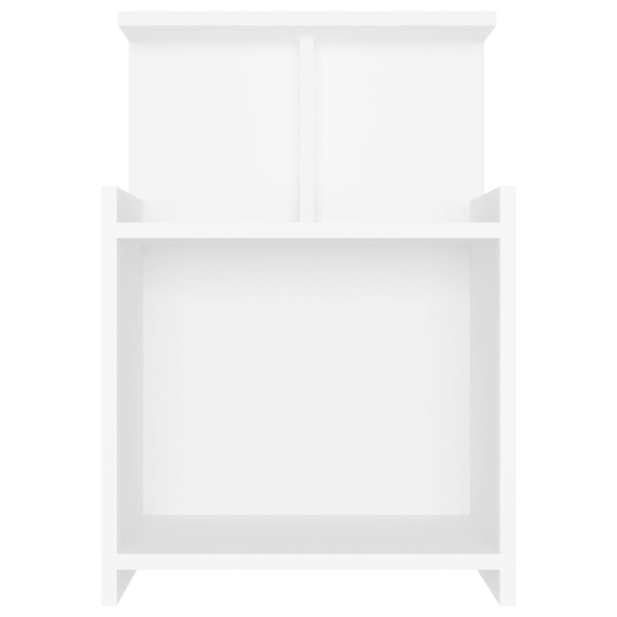 vidaXL Κομοδίνα 2 Τεμαχίων Λευκά 40 x 35 x 60 εκ. από Μοριοσανίδα