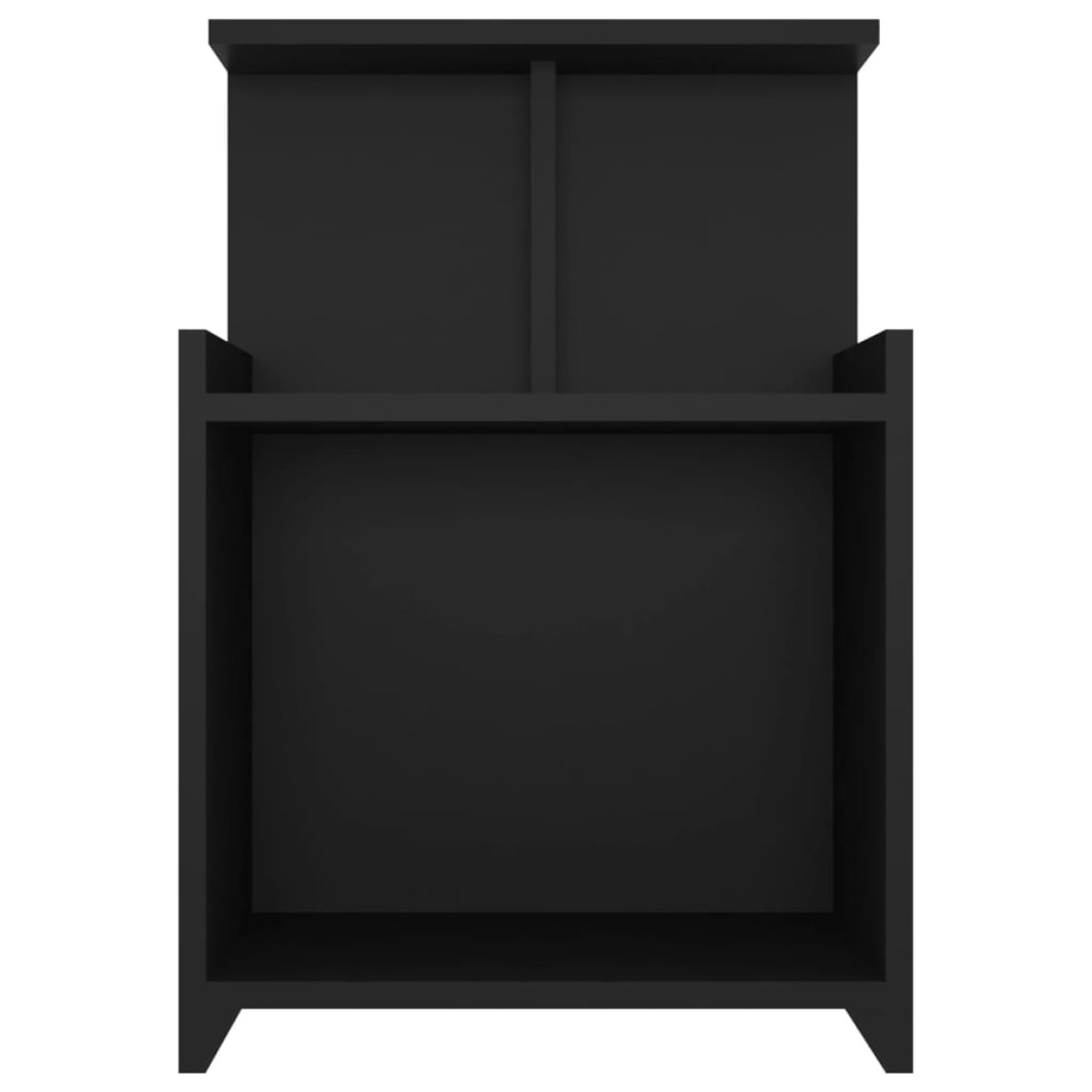 vidaXL Κομοδίνο Μαύρο 40 x 35 x 60 εκ. από Μοριοσανίδα