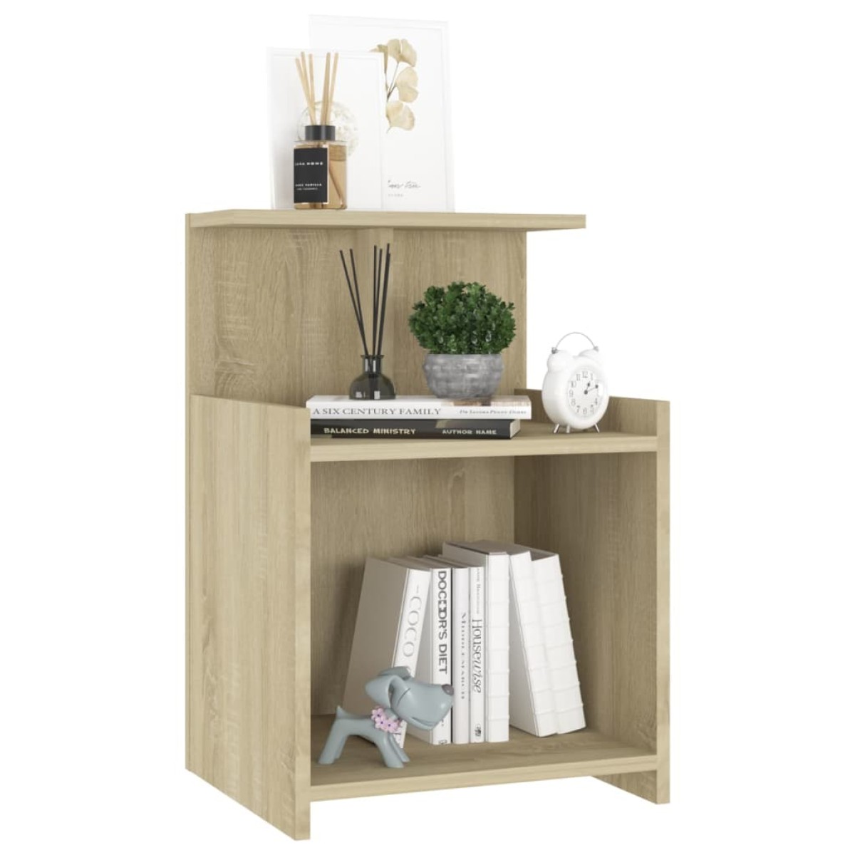 vidaXL Κομοδίνα 2 τεμ. Sonoma Δρυς 40 x 35 x 60 εκ. από Μοριοσανίδα