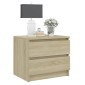vidaXL Κομοδίνο Sonoma Δρυς 50 x 39 x 43,5 εκ. από Μοριοσανίδα