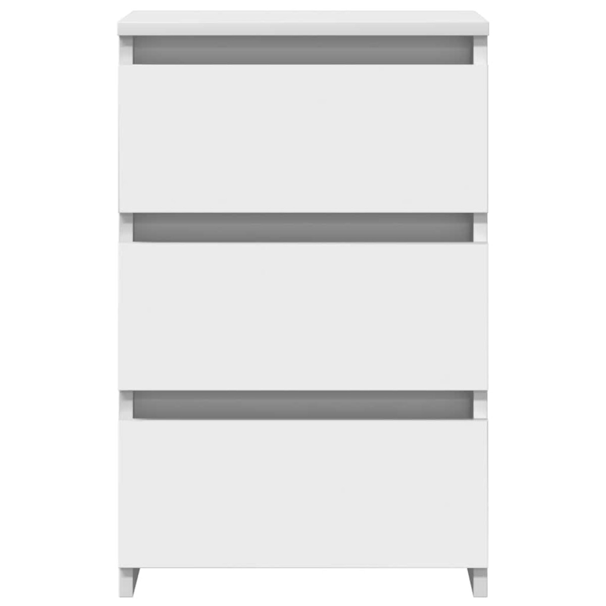 vidaXL Κομοδίνα 2 τεμ. Λευκά 40 x 35 x 62,5 εκ. από Μοριοσανίδα
