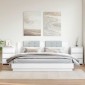 vidaXL Κομοδίνα 2 τεμ. Λευκά 40 x 35 x 62,5 εκ. από Μοριοσανίδα