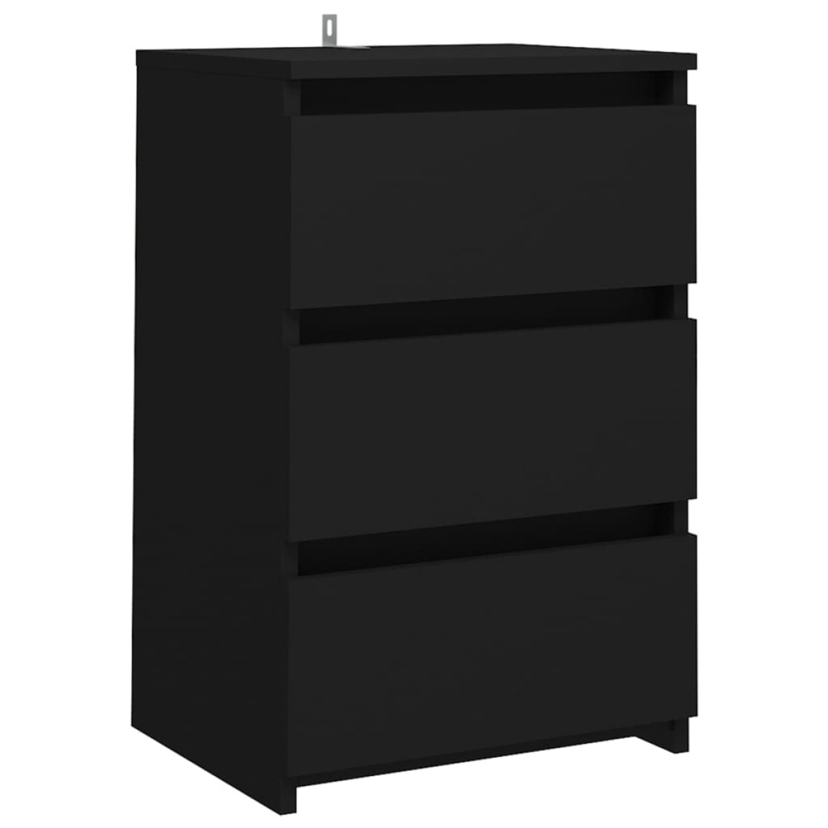 vidaXL Κομοδίνο Μαύρο 40 x 35 x 62,5 εκ. από Μοριοσανίδα