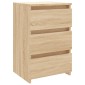 vidaXL Κομοδίνο Sonoma Δρυς 40 x 35 x 62,5 εκ. από Μοριοσανίδα