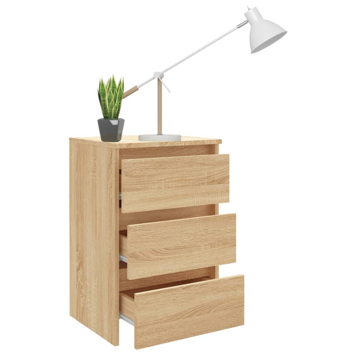 vidaXL Κομοδίνο Sonoma Δρυς 40 x 35 x 62,5 εκ. από Μοριοσανίδα
