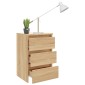 vidaXL Κομοδίνο Sonoma Δρυς 40 x 35 x 62,5 εκ. από Μοριοσανίδα