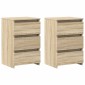 vidaXL Κομοδίνα 2 τεμ. Sonoma Δρυς 40 x 35 x 62,5 εκ. από Μοριοσανίδα