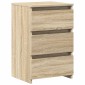 vidaXL Κομοδίνα 2 τεμ. Sonoma Δρυς 40 x 35 x 62,5 εκ. από Μοριοσανίδα