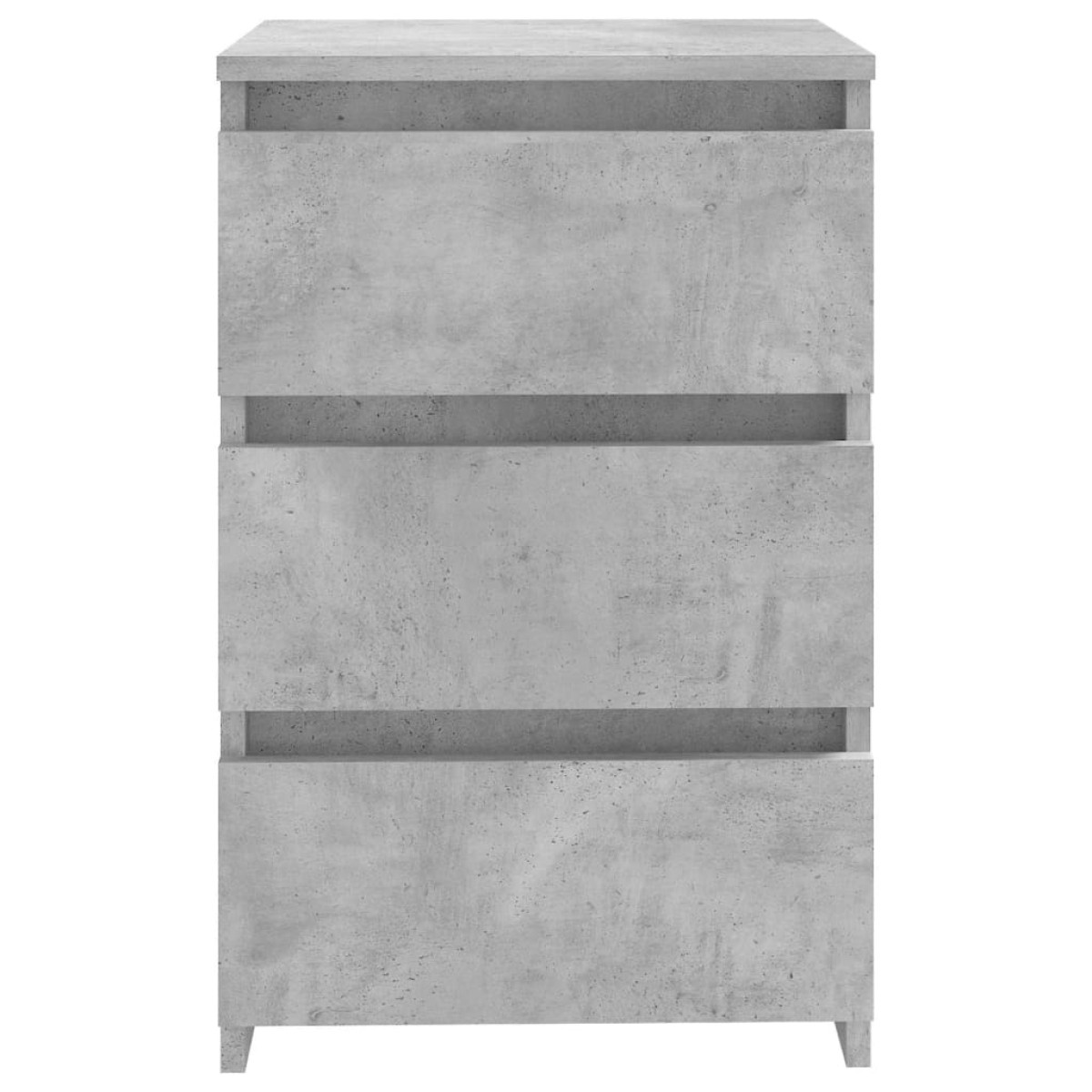 vidaXL Κομοδίνο Γκρι Σκυροδέματος 40 x 35 x 62,5 εκ. από Μοριοσανίδα