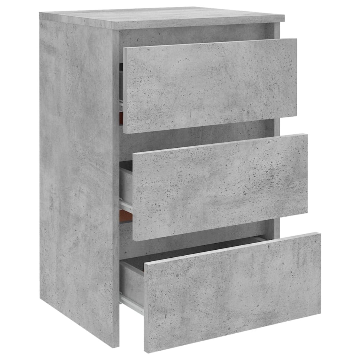 vidaXL Κομοδίνο Γκρι Σκυροδέματος 40 x 35 x 62,5 εκ. από Μοριοσανίδα