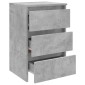 vidaXL Κομοδίνο Γκρι Σκυροδέματος 40 x 35 x 62,5 εκ. από Μοριοσανίδα