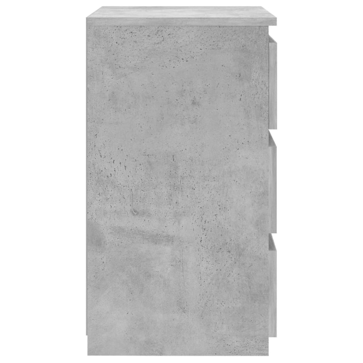vidaXL Κομοδίνο Γκρι Σκυροδέματος 40 x 35 x 62,5 εκ. από Μοριοσανίδα