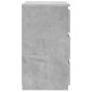 vidaXL Κομοδίνο Γκρι Σκυροδέματος 40 x 35 x 62,5 εκ. από Μοριοσανίδα