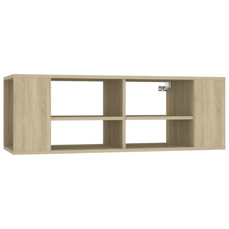 vidaXL Έπιπλο Τηλεόρασης Κρεμαστό Sonoma Δρυς 102x35x35 εκ Επεξ. Ξύλο