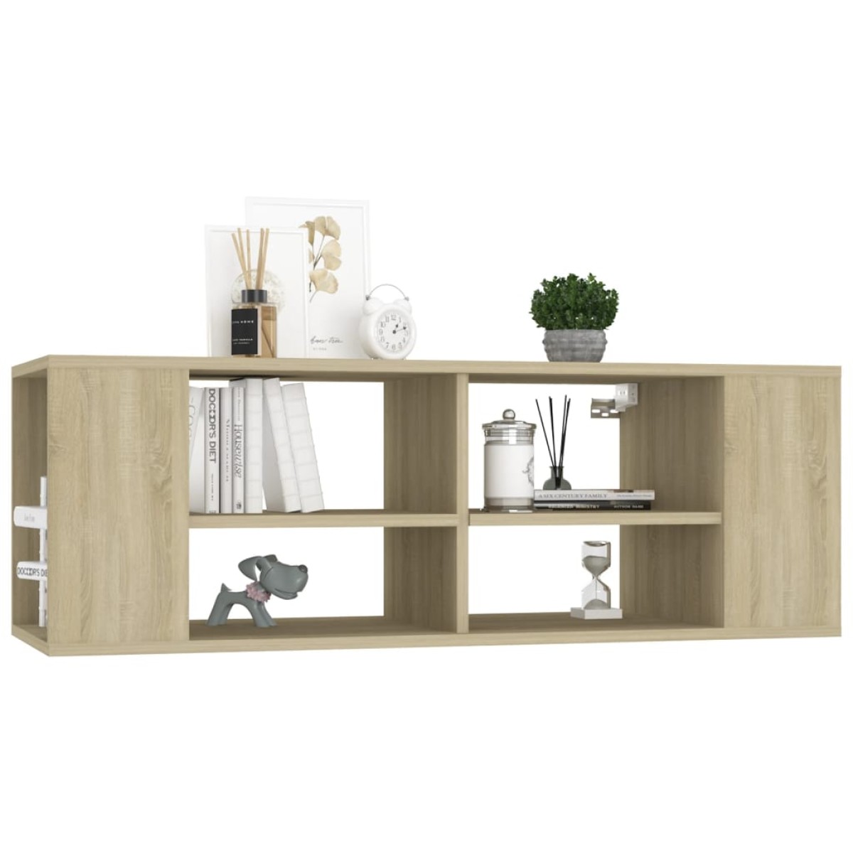 vidaXL Έπιπλο Τηλεόρασης Κρεμαστό Sonoma Δρυς 102x35x35 εκ Μοριοσανίδα