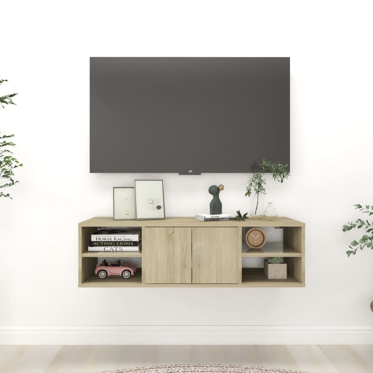 vidaXL Ράφι Τοίχου Sonoma Δρυς 102 x 30 x 29 εκ. Μοριοσανίδα