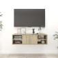 vidaXL Ράφι Τοίχου Sonoma Δρυς 102 x 30 x 29 εκ. Μοριοσανίδα