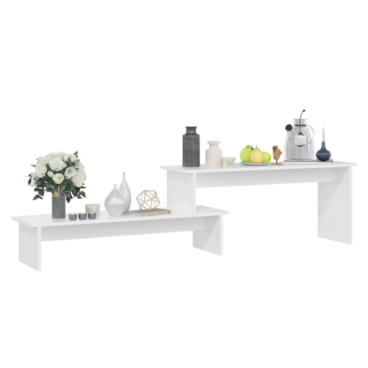 vidaXL Έπιπλο Τηλεόρασης Λευκό 180 x 30 x 43 εκ. από Μοριοσανίδα