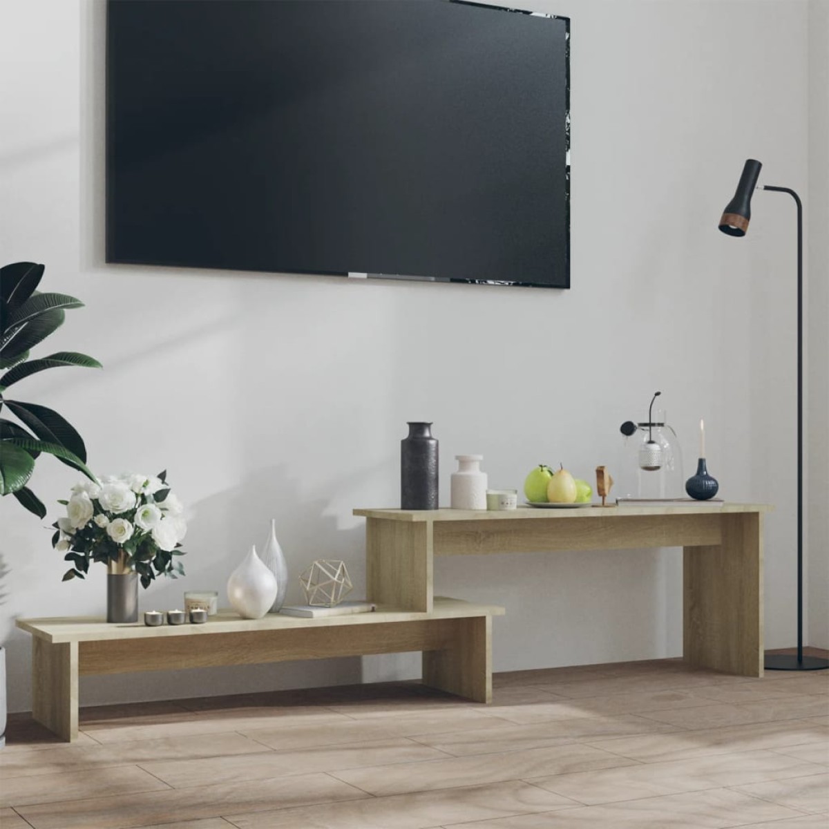 vidaXL Έπιπλο Τηλεόρασης Sonoma Δρυς 180 x 30 x 43 εκ. από Μοριοσανίδα