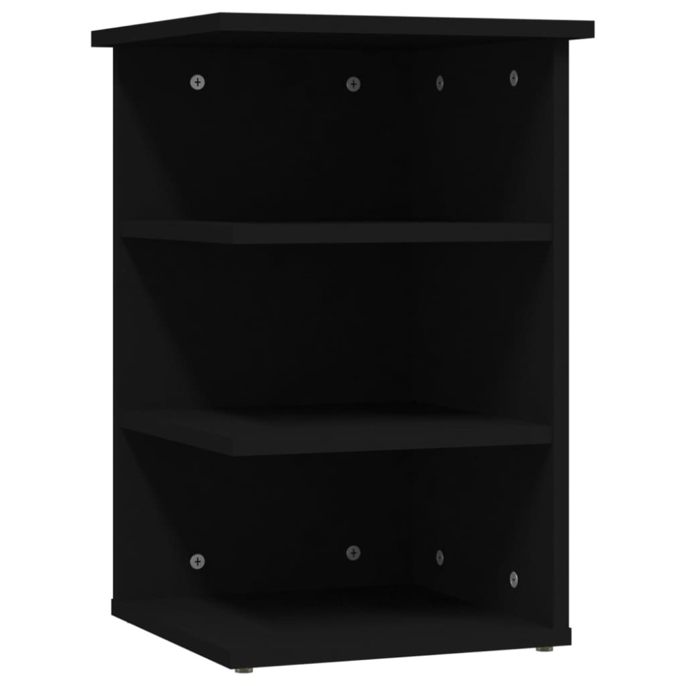 vidaXL Βοηθητικό Ντουλάπι Μαύρο 35 x 35 x 55 εκ. από Επεξ. Ξύλο