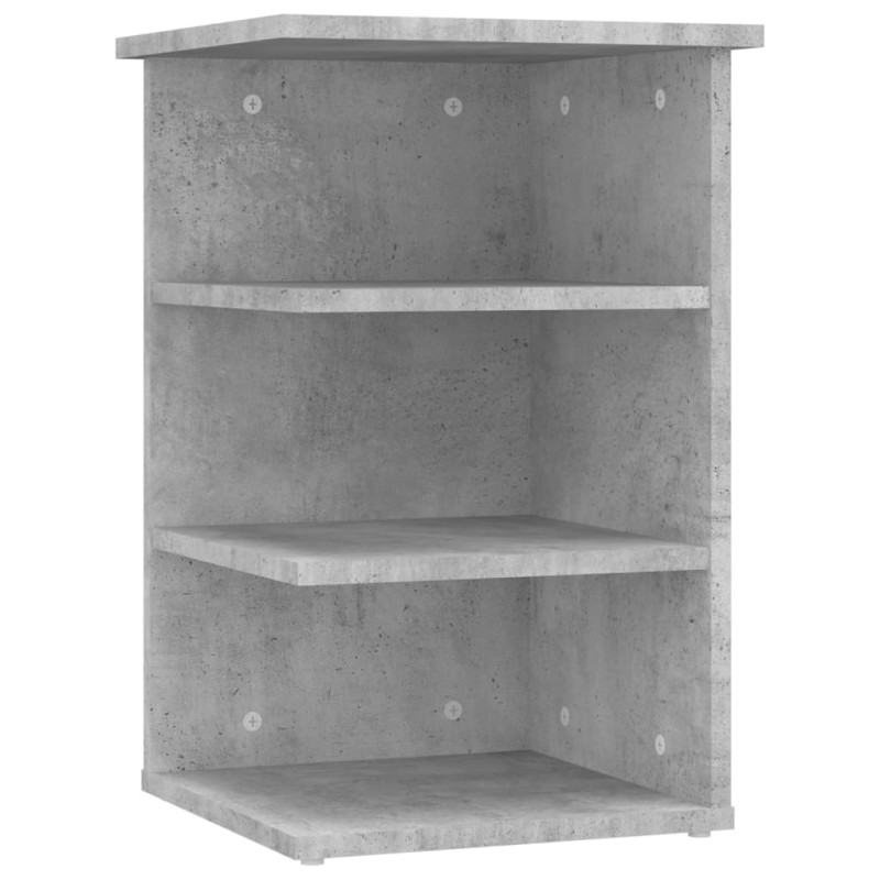 vidaXL Βοηθητικό Ντουλάπι Γκρι Σκυρ. 35 x 35 x 55 εκ. από Επεξ. Ξύλο