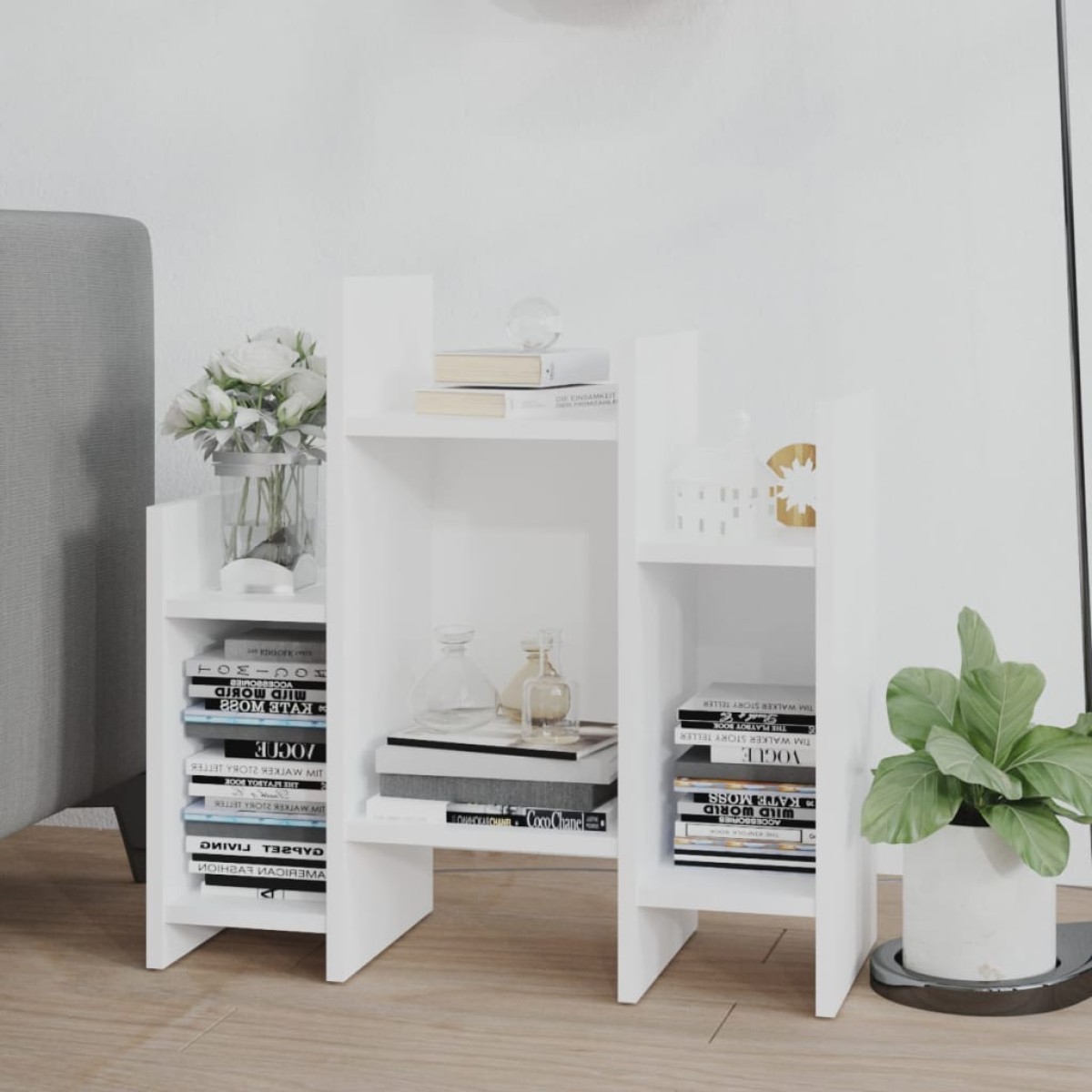 vidaXL Βοηθητικό Ντουλάπι Λευκό 60 x 26 x 60 εκ. από Μοριοσανίδα