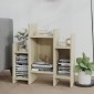 vidaXL Βοηθητικό Ντουλάπι Sonoma Δρυς 60 x 26 x 60 εκ. από Μοριοσανίδα