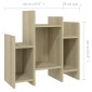 vidaXL Βοηθητικό Ντουλάπι Sonoma Δρυς 60 x 26 x 60 εκ. από Μοριοσανίδα